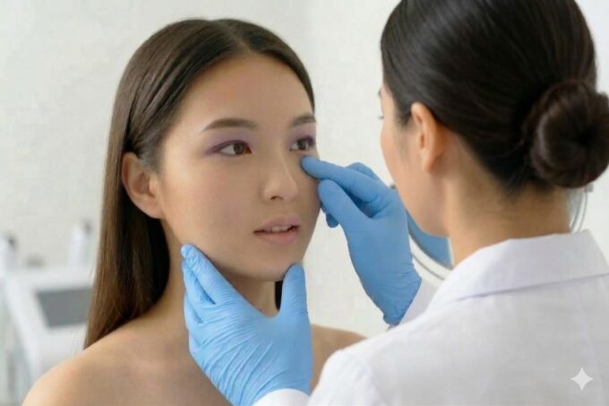 医師がお悩みに対してシミュレーションをしている様子