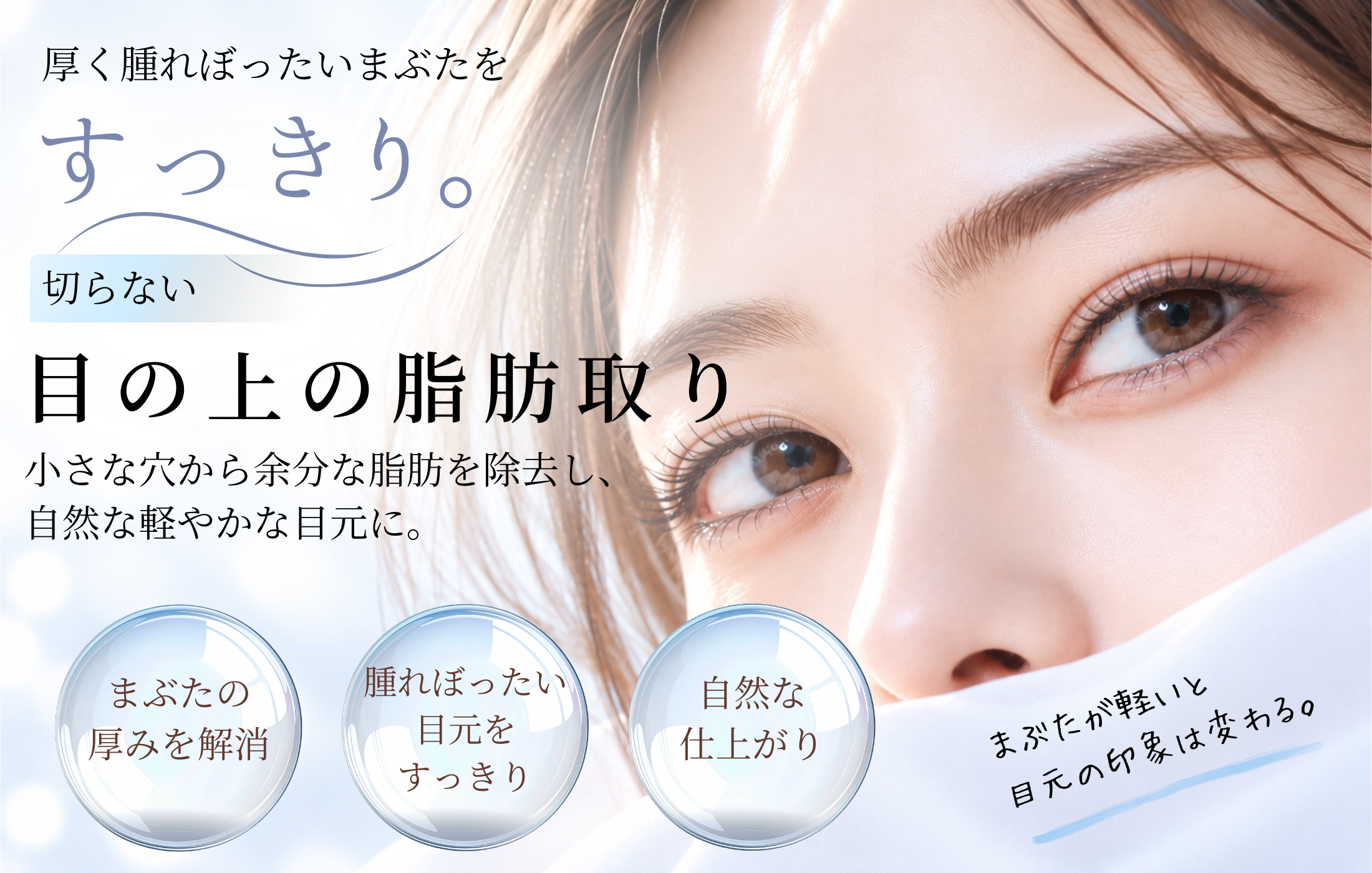 上まぶた切らない脂肪取り