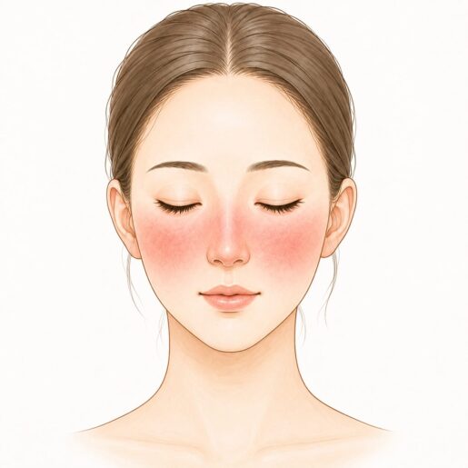 赤ら顔イラスト