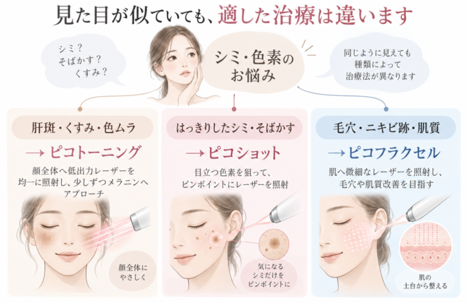 ピコトーニングに適した治療